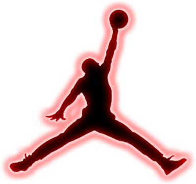 Black Jordan Red Glowing Logo PSD Filesize 021 MB Downloads 267
