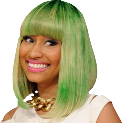 nicki minaj green. Nicki Minaj (Lime Green Hair)
