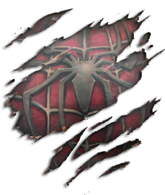 Spiderman Slice Tattoo PSD Detail Spiderman Slice Tattoo PSD