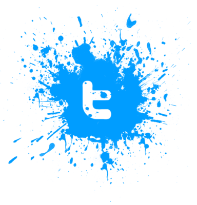 Twitter on Psd Detail        Splatter Twitter Logo      Official Psds