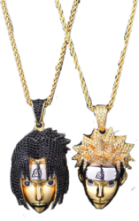 Naruto Double Gold Chain (PNG) | Official PSDs