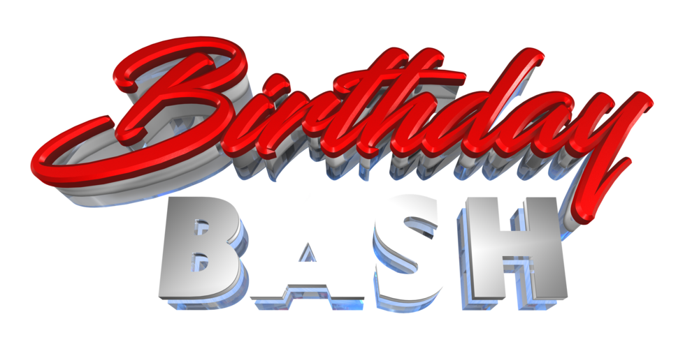 Birthday Bash 3D Text RW (PNG) Official PSDs