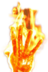 Human Torch Hand On Fire (PSD) | Official PSDs