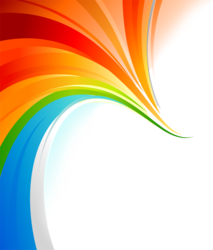 A Rainbow Corner Swirl (PSD) | Official PSDs