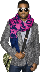 Kanye West With Louis Vuitton Scarf Hi-res (PSD) | Official PSDs