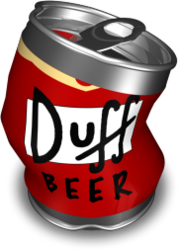 Duff Beer The Simpsons 2 (PSD) | Official PSDs