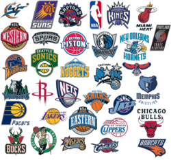 PSD Detail | NBA Team Logo Compilation | Official PSDs