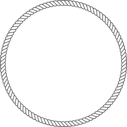 PSD Detail | Rope Style Circle Border | Official PSDs