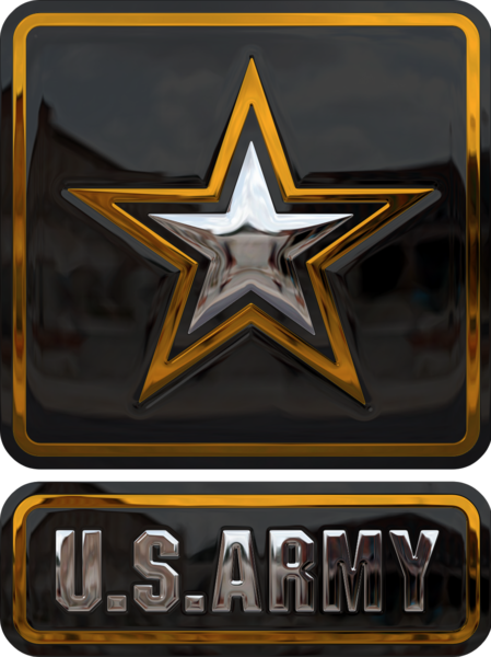 Metallic Us Army Logo (PSD) | Official PSDs