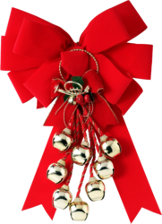 Red Ribbon With Bells (PSD) | Official PSDs