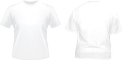 Front Back White Tshirt Template (PSD) | Official PSDs