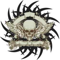 Grunge Skull Emblem (PSD) | Official PSDs