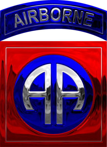 Chrome 82nd Airborne Division Logo Psd Official Psds