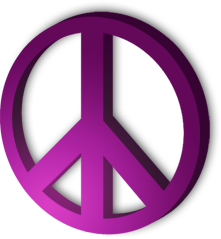 Peace Sign 3d - Pink (PSD) | Official PSDs