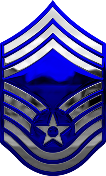 Air Force Chevron Metal Chief Master Sergeant E9 Pair