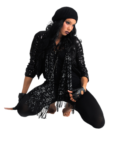 Girl In Black (PNG) | Official PSDs